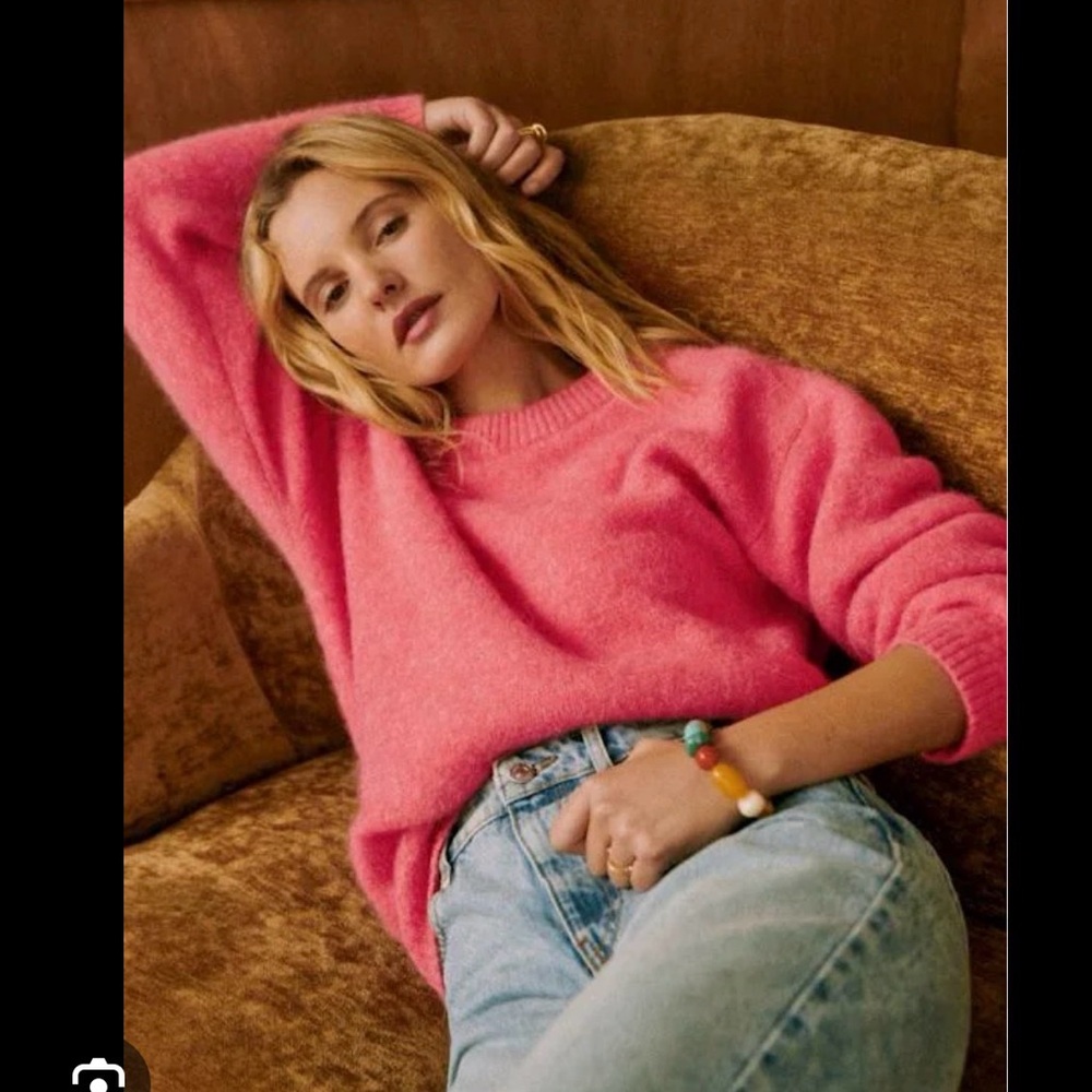 Sezane Women's Pink Sweater Amiel